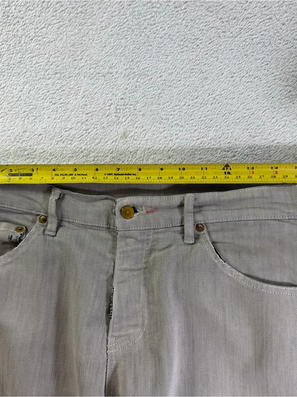 Raleigh Denim Martin Gray Stretch Jeans 31x30 Made in USA